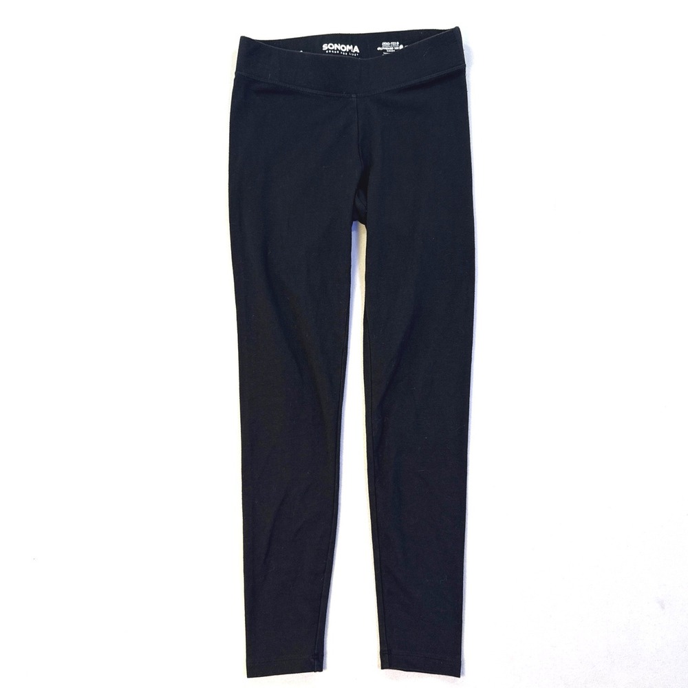 Sonoma Goods For Life Black Leggings Petite XS Cotton Blend OEKO-TEX Certified